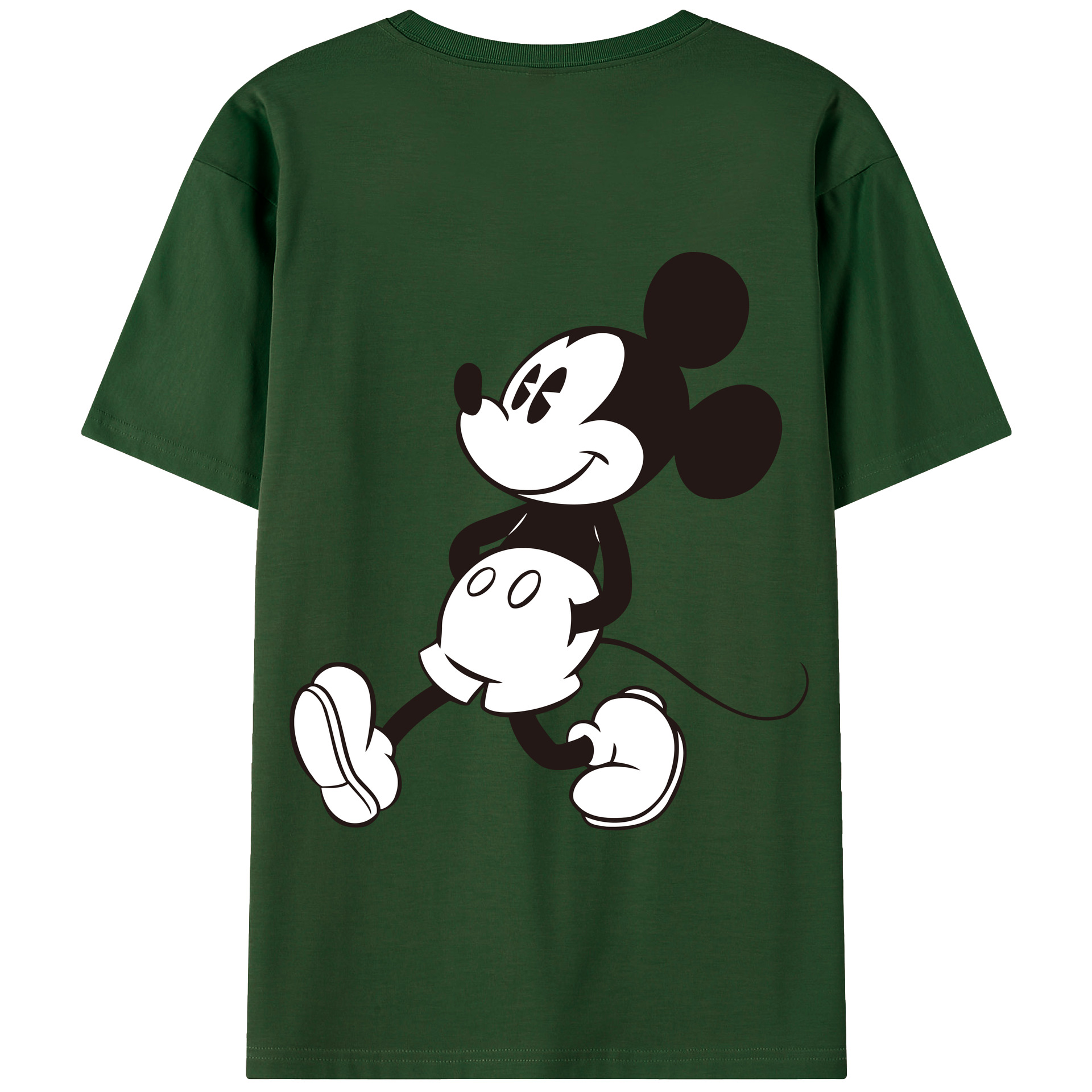 （画像用） ミッキーマウス Mickey Mouse 綿100％半袖Tシャツ（背面プリント）
